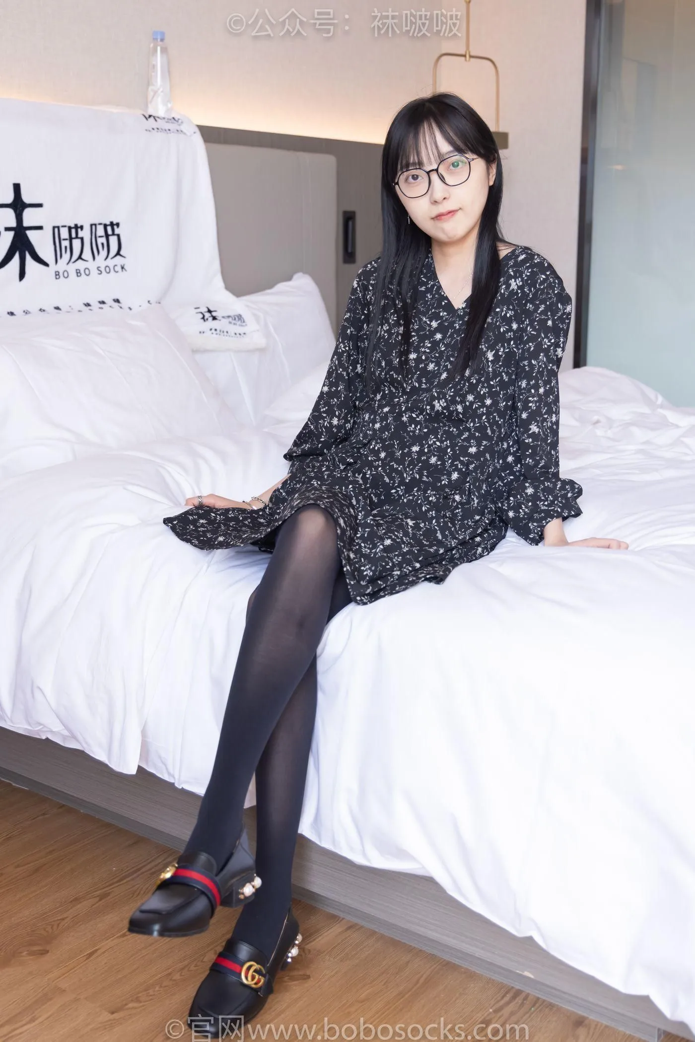 [BoBoSocks袜啵啵]NO.064 稚予-平底鞋、厚黑丝 [137P]插图5